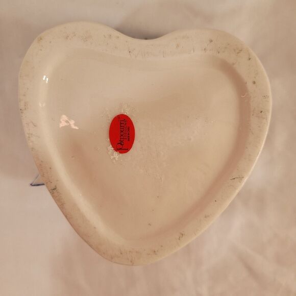 Potpourri Designs Decor Candy Dish Floral Heart Shaped Basket - Picture 2 of 10